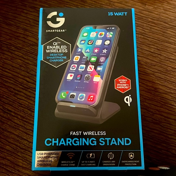 Smart gear fast wireless charging stand USB POWERED SMARTPHONE WIRELESS CHARGER - Picture 1 of 6